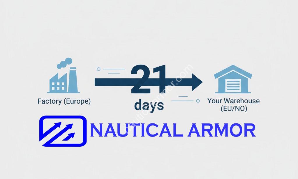 Nautical Armor 21-Day anode delivery system from foundry to the client’s warehouse