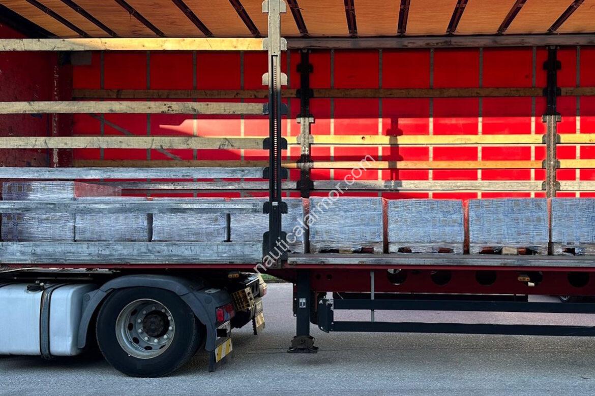 8 Pallets. 9,828 kg. Two Anode Types Carried Most of the Order