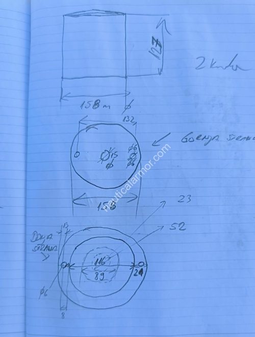 Nautical Anodes 3. Drawing / dimensions photo